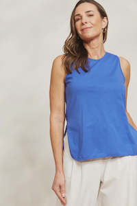 Tanks Tees: Eb&Ive Verano Tank - Cobalt