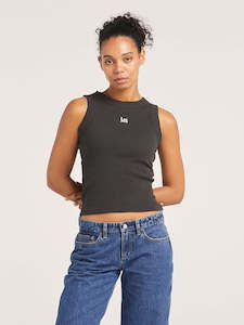 Lee Denim: Lee Essential Rib Tank Timeless Black