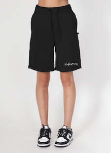 Federation Track Short Drawn Black