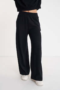 Huffer: Huffer Merino Lounge Pant Black
