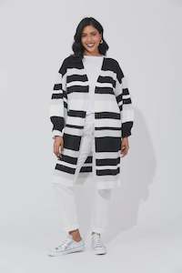 Womens Outerwear: Haven Yuma Cardigan White/Kohl