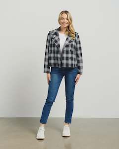 Et Alia Dylan Jacket Ink Plaid