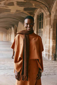 Womens Outerwear: Eb & Ive Masa Knit Poncho Hazel