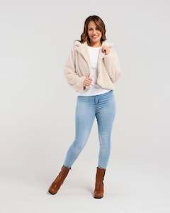 Womens Outerwear: Zafina Luna Jacket Beige