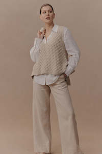 Eb & Ive Naviva Vest Oat
