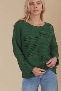 Knitwear: Isle of Mine Luna Jumper Pine
