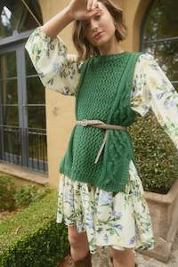 Isle Of Mine Luna Knit Vest Pine