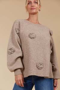 Knitwear: Isle of Mine Miru Flower Jumper