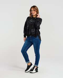 Shirts Blouses: Seduce Isla Top Shadow Garden