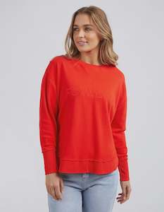Sale: Foxwood Simplified Crew Bright Red