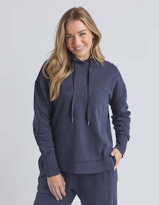 Sweaters: Foxwood Simplified Hoodie Navy