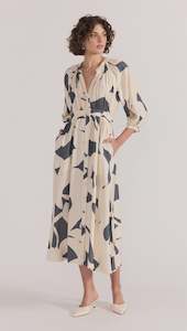 Staple The Label Aura Midi Dress Abstract