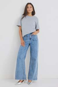 Among The Brave: Among The Brave Zoey Jeans Signature Blue