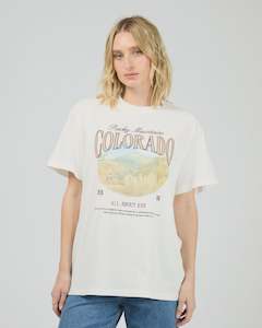 Products: All About Eve Rocky Mountains Relaxed Tee Vintage white