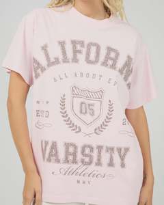 All About Eve Cali Relaxed Tee Light Pink