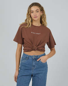 Tanks Tees: Silent Theory Logo Tee Brown