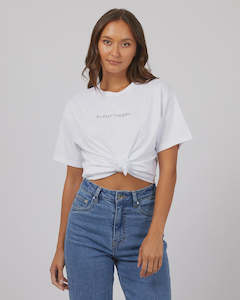 Tanks Tees: Silent Theory Logo Tee White