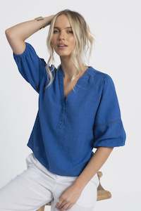 Humidity Nixie Blouse Royal Blue