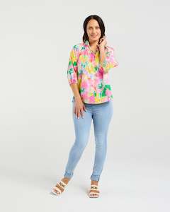Shirts Blouses: Zafina Maeve Blouse Aquarelle