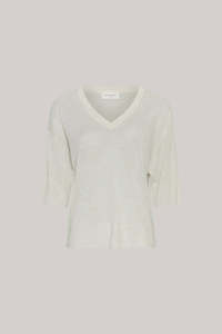 Moss Copenhagen: MSCH Rini Kobra 2/4 V Pullover Sand Malange