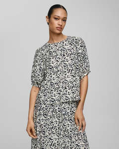 Moss Copenhagen: MSCH Jusia 2/4 Top Pistachio Abstract