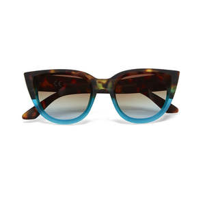 Okkia Silvia Havana/Blue Sunglasses