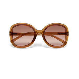 Sunglasses: Okkia Anna Brown/Brown Sunglasses