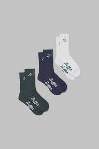 Huffer: Huffer Rib Sock 3 Pack/Par 97 Multi One