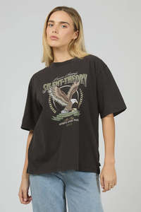 Silent Theory Airborne Tee Washed Black