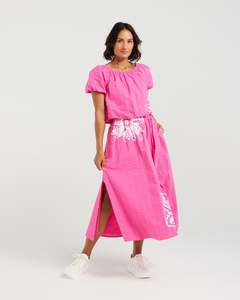 Et Alia Daisy Skirt Hot Bloom