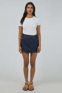 All About Eve Lenni Mini Skort Indigo