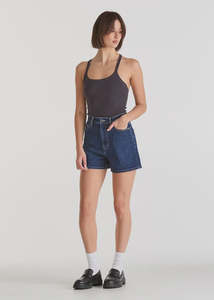 Lee Hi Relaxed Denim Shorts Blue Poles