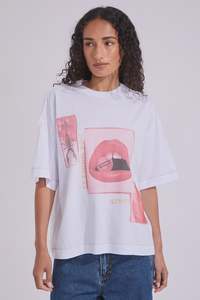 All Tops: Wrangler Stung Boxed tee White