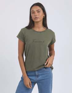 Tanks Tees: Foxwood Signature Tee Khaki