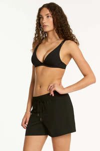 Sea Level Mid Length Board Short Black