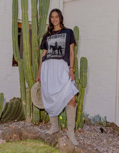 All Tops: Foxwood Rodeo Tee Washed Black