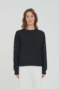 Huffer Classic Crew 350 Cherie Black