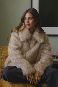 Womens Outerwear: All About Eve Sable Faux Fur Coat