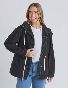 Foxwood Kingston Anorak Washed Black