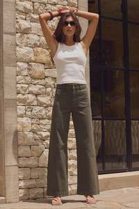 Among The Brave Zoey Jean Dark Khaki