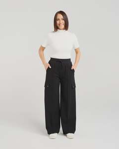 All Bottoms: Seduce Cleo Cargo Pant Black