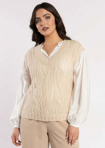 Drama The Label Fliss Vest Blush