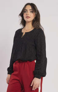 Drama The Label: Drama The Label Jen Top Black