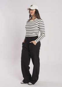 Drama The Label Lake Pant Black Ponti