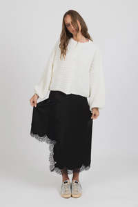 Womens Outerwear: Federation Paris Skirt Black