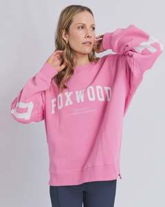 Sweaters: Foxwood Interval Crew Bubblegum Pink