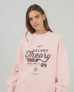 Silent Theory Emblem Crew Pink