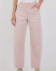 Stories Be Told Idolise Pale Pink Stretch Soft Barrel Jean