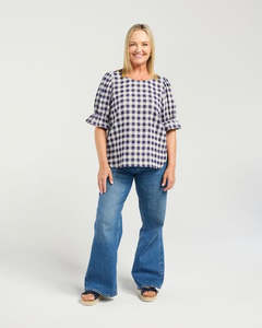 Seduce Sadie Top Classic Check