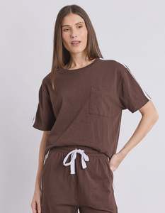 Foxwood Power Tee Chocolate